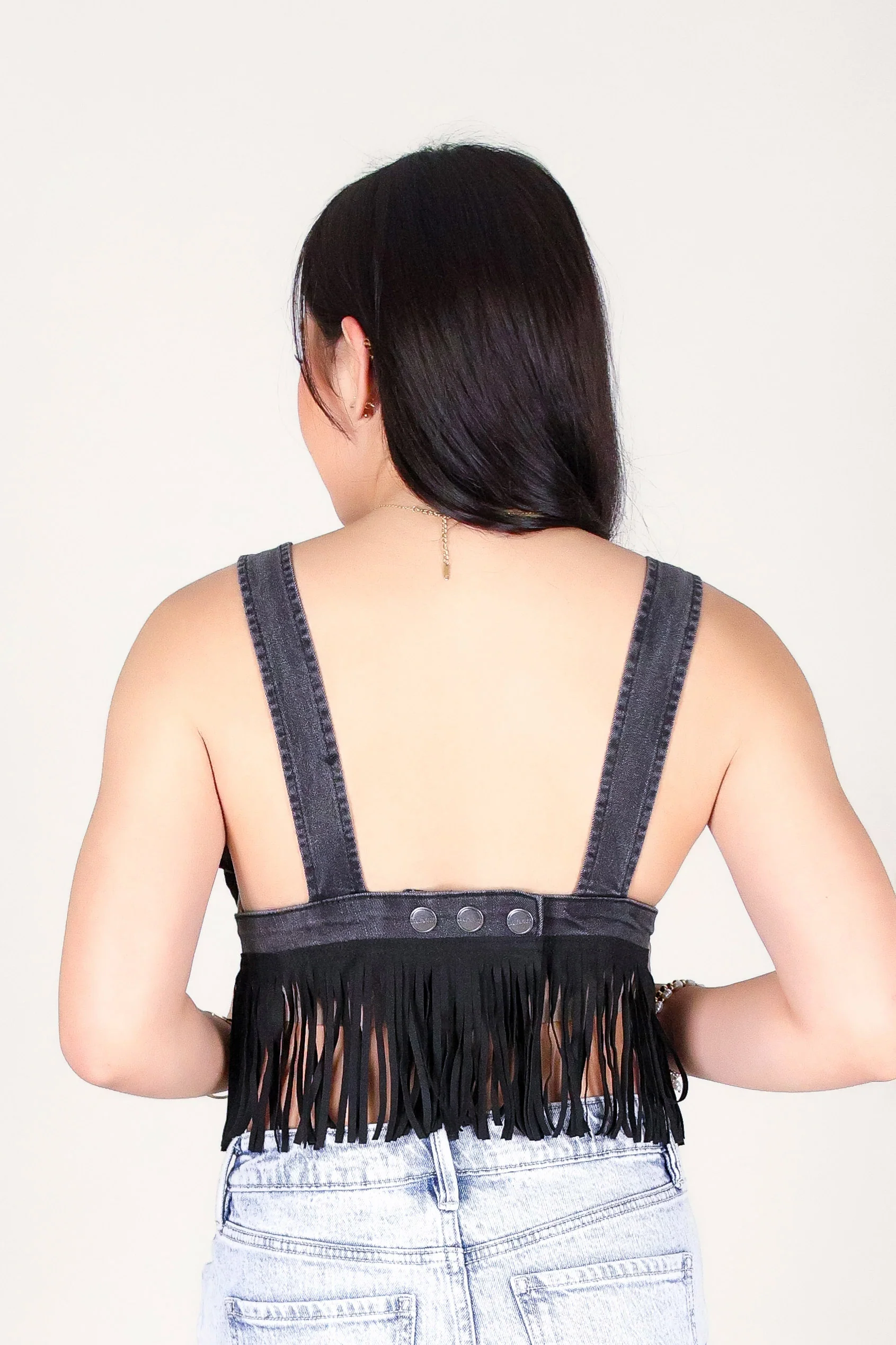 WILD WEST DENIM CROP TOP - Image 4